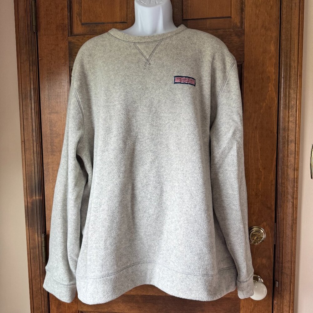 Vineyard Vines Gray Fleece Pullover Size 2XL